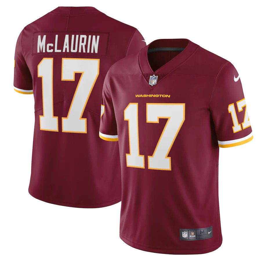 Men Washington Redskins #17 Terry McLaurin Nike Burgundy Vapor Limited NFL Jersey